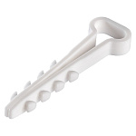 Дюбель-хомут для плоского кабеля 5x10 мм бел (100шт) (SBE-CJF-10-w)  Smartbuy 