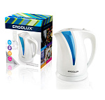 Чайник ERGOLUX ELX-KP03-C35 бело-голубой (пластик, 2.0л, 160-250В, 1500-2300Вт)