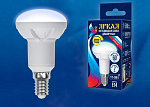 Лампа LED Яркая, LED-R50 7W/4000K/E14/FR/DIM PLP01WH, 4000K, диммируемая Uniel