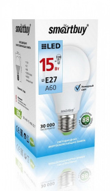 Светодиодная лампа Smartbuy -A60-15W/4000/Е27