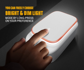 LDNIO A3305/ Сетевое ЗУ + Led светил. 2.4W + Кабель Type-C/ 3 USB Auto-ID/ Выход: 17W/ White&Gold