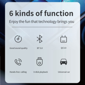 FM-Модулятор TDS TS-CAF14 RGB Bluetooth