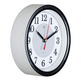 Будильник В4-016 корпус белый с черным кантом "Классика"