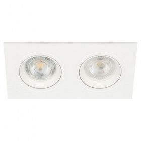 Cвет. ЭРА KL92-2 WH MR16/GU5.3 белый, пластик