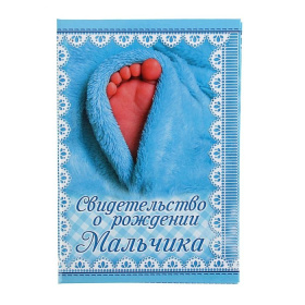 Папка картон под свидетельство о рождении Мальчика 1265910
