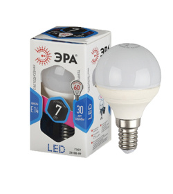 Лампа светод. ЭРА LED smd P45-7W-860-E14