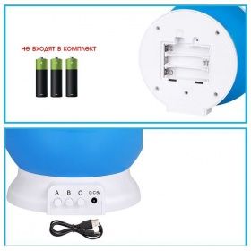 Огонек OG-LDS31 Голубая световая установка-ночник (USB)