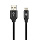 Дата-кабель Smartbuy MicroUSB TWILL с мет. наконеч, 2 А, 1 м  iK-12MTW black