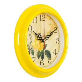 Часы 2121-140 корпус жёлтый "Роза жёлтая" 