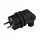 Вилка ЭРА V9-B-IP44 каучук с зазем. 90 градусов 16A IP44 черная