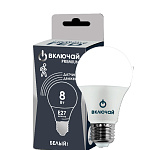 Лампа с радиолокационным датчик. движ. (LED PREMIUM А60-D-8W-Е27-W) Включай
