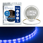 Лента светодиодная, 60SMD(2835)/m 4.8W/m 12V 5m синий , LS603  FERON