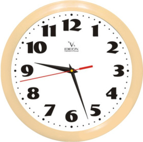 Часы П1-14/7-45 бежевая окантовка