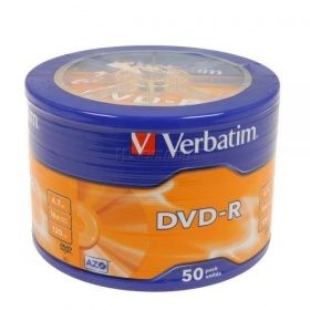 Диск VERBATIM DVD-R 4,7GB 16x Shrink/50 Azo