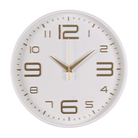 Часы 3015-001 корпус белый+золото "Классика"