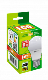Лампа PLED- ECO- A60 11w E27 3000K  Jazzway