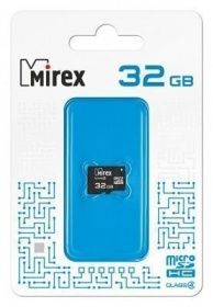 Карта памяти Micro-SD 32GB Mirex Class4 б/а