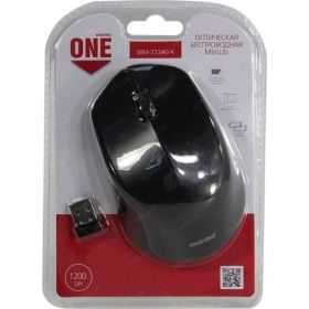 Мышь беспроводная Smartbuy ONE 333AG-K черная (SBM-333AG-K)