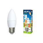 Лампа VOLPE, LED-C37-9W/DW/E27/FR/NR, 6500K