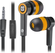 Гарнитура для смартфонов Pulse 420 черный + оранжевый, вставки DEFENDER